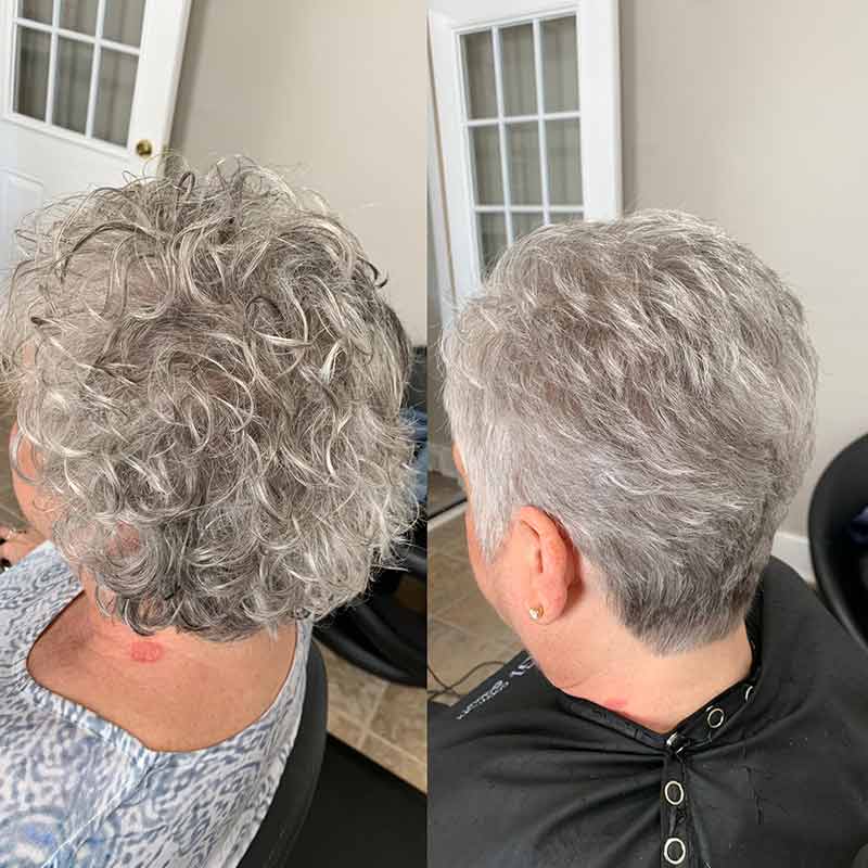 Smooth glossy long hair after a Brazilian Blowout smoothing treatment